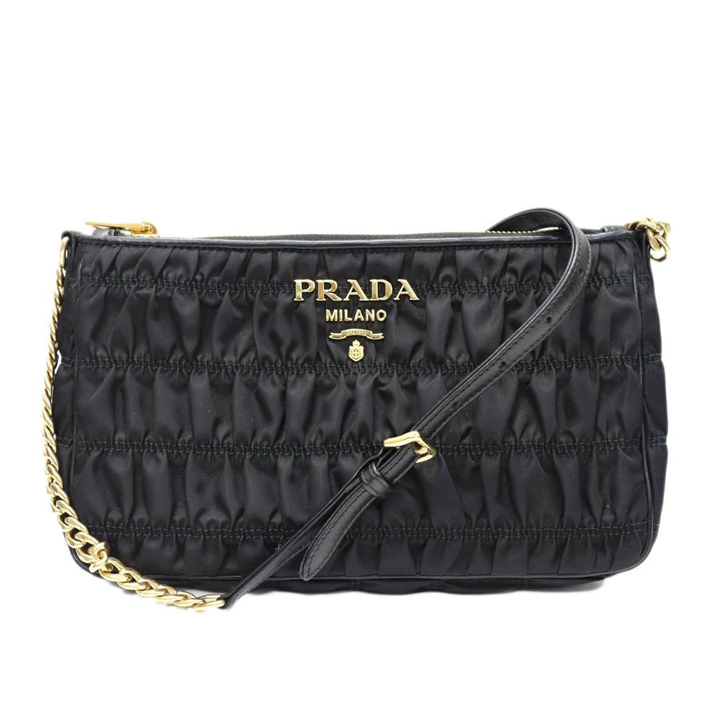 Prada Tessuto Gaufre shoulder bag black